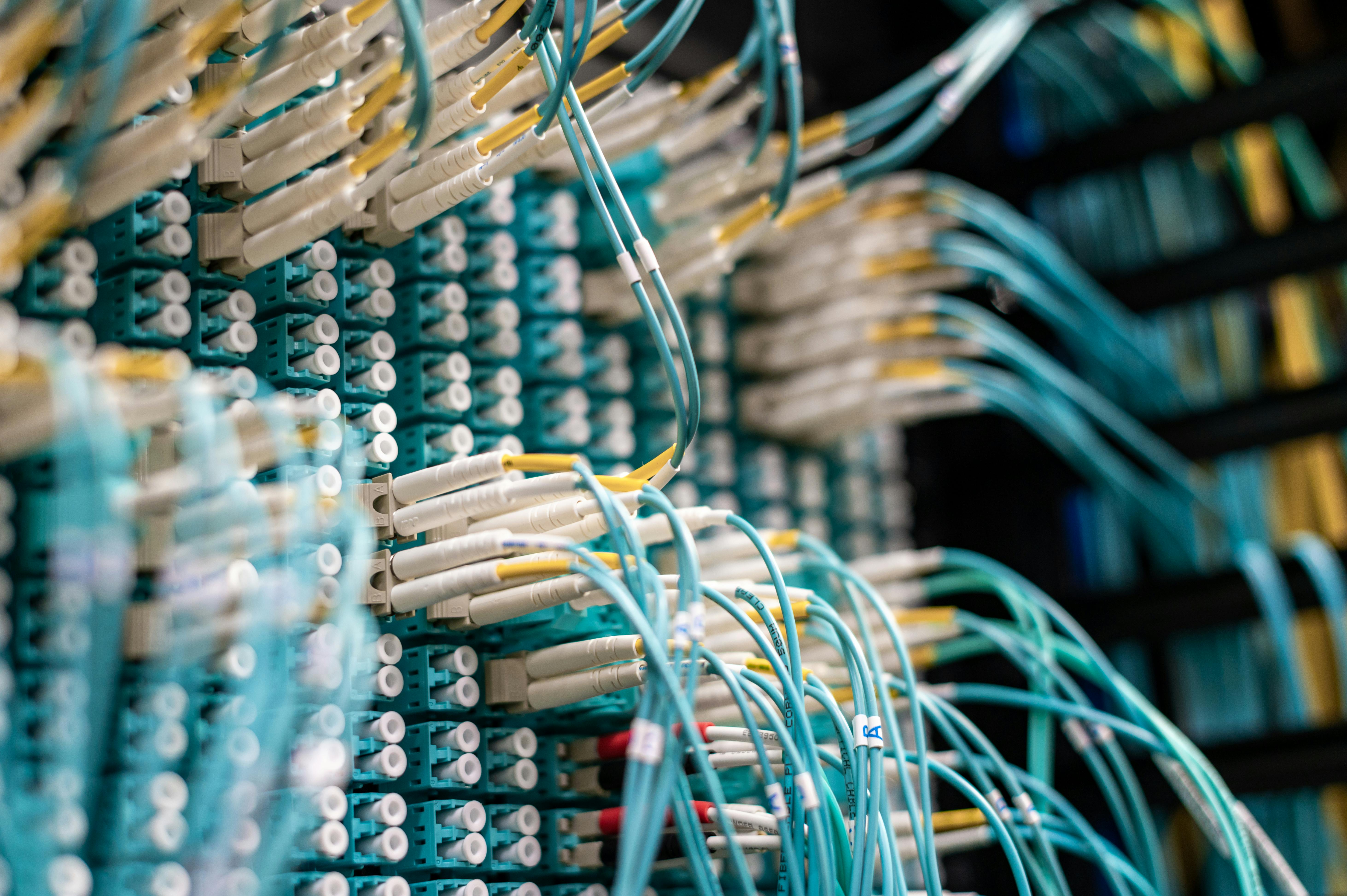 This is an image of a bunch of wires plugged in.